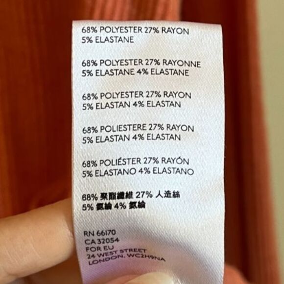 We The Free Main Squeeze Hacci Top in Salmon (Orange) Size LARGE - Picture 5 of 6